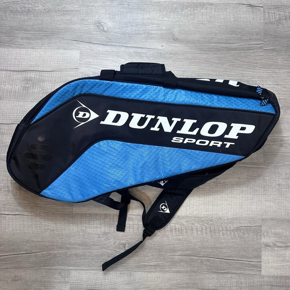 Dunlop Sport Bio Tour 6-Racket (6RKT) Thermo Tennis Racquet Bag Black/Blue NEW